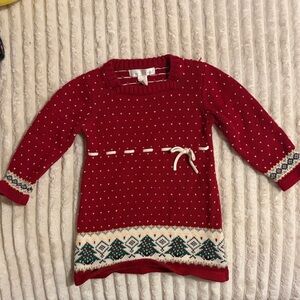 🚨Maggie & Zoe🚨 Red Knit Dress with White Accents